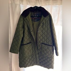 Barbour Lovell Olive Green Quilt Jacket